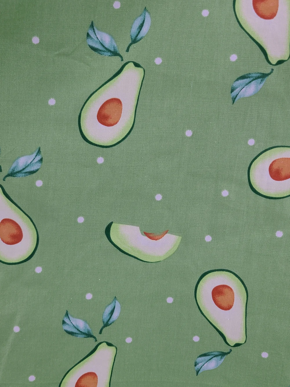 Unique Vintage's Magnolia Place Avocado Print Cotton Midi Dress Size XS - Picture 12 of 12